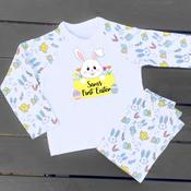 Personalised Kids Easter Pyjamas- Easter Bunny Banner (Easter Design)