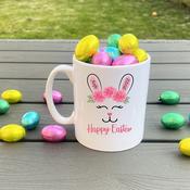 Personalised Easter Eggs Mug-Bunny Face image