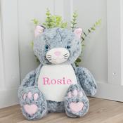 Personalised Embroidered Teddy-Cat