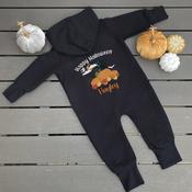 Halloween Fleece Onesie-Halloween Cat image