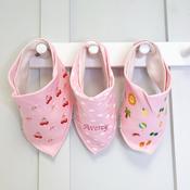 Personalised Billy's Bib Bundles-Pink Cherry Summer