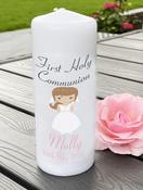 Personalised Communion Candle-Communion Girl image