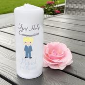 Personalised Communion Candle-Communion Boy image