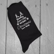 Personalised Christmas Socks-Antlers image