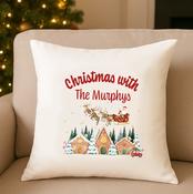 Personalised Cushion-Santa Sleigh image