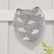 Billy's Bib-Grey Cloud &amp;amp; Moon image