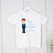 Personalised Communion T-Shirt-New Design Communion Boy image