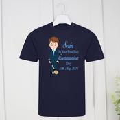 Personalised Communion Sports Lightweight Neoteric T-Shirt- Communion Boy Your Sport