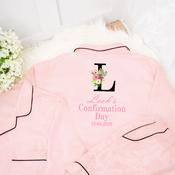 Personalised Confirmation Pyjamas-Pink Initial