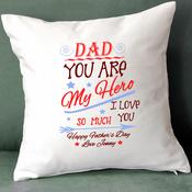 Personalised Cushion-Dad You Are My Hero image