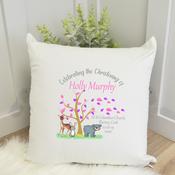 Personalised Cushion-Christening Cushion Pink image