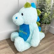 Personalised Embroidered Teddy-Dinosaur (Different Thread Colours)