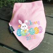 Personalised Easter Billy's Bib - Bunny Easter Eggs