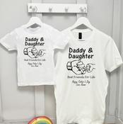 Personalised Father's Day Adult T-Shirt &amp;amp; Kids T-Shirt-Daughter/Son