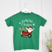 Santa Train-Green T-Shirt (0-3 months up to 2-3 years)