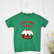 Cutest Little Pudding-Green T-Shirt (0-3 months up to 2-3 years)