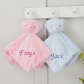 Fleece Bear Comforter-Pink Or Blue image