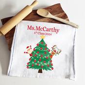 Personalised School Fundraiser Towel-Christmas Tree