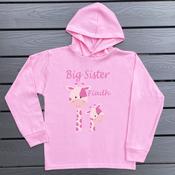 Personalised Hoodie - Big Sister Giraffe