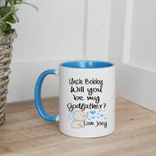 Personalised Godparent Mug-Will You Be My Godparent Elephant
