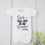 Personalised Godparent Vest-Will You Be My Godparent Arrow
