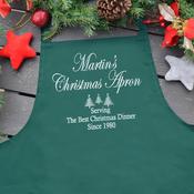 Personalised Christmas Apron-Serving The Best image