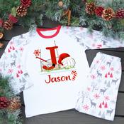 Personalised Kids Christmas Pyjamas-Christmas GAA