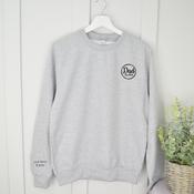 Personalised Father's Day Grey Sweatshirt-Circle Est.