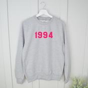 Adult Sweatshirt-Year (Choose Your Font Colour) image