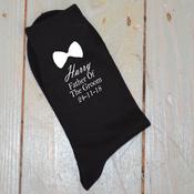 Personalised Wedding Socks - Dickie-Bow Wedding Party Socks image