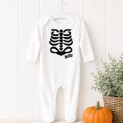 Halloween Monster Pattern Baby Grow-Bones image