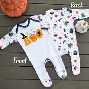 Halloween Monster Pattern Baby Grow-Boo image