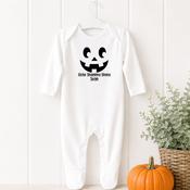 Halloween Pumpkin Baby Grow-Pumpkin Face Design image