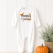 Halloween Monster  Pattern Baby Grow- Spider Web image