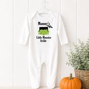 Halloween Monster Pattern Baby Grow-Little Monster Design image