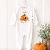 Halloween Pattern Baby Grow-Cutest Little Pumpkin image