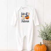 Halloween Pumpkin Baby Grow-Pumpkin Witches Hat Design