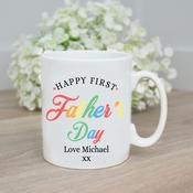 Personalised Father’s Day Mug-Colourful ("First" Is Optional)