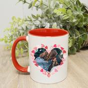 Personalised Valentine’s Mug-Valentine Hearts (Own Image) image