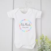Personalised Announcing Arrival Vest-Colourful