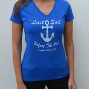 Personalised Hen T-Shirt-Last Sail Before The Veil image