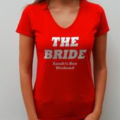 Personalised Hen T-Shirt-The Bride image