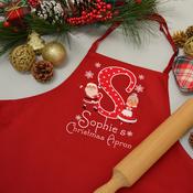 Personalised Christmas Apron-Initial(Kids) image