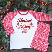Personalised Kids Family Christmas Pyjamas-Snowflake image