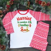 Personalised Kids Christmas Pyjamas-Elf Surveillance