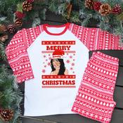Personalised Kids Christmas Pyjamas-Olivia Rodrigo
