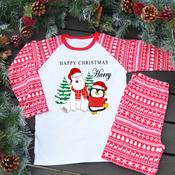 Personalised Kids Christmas Pyjamas-Polar