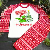 Personalised Kids/Adults Inspired Christmas Pyjamas-Roarsome