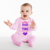 Personalised Father's Day Baby Gro-Pink Dad Of The Year image