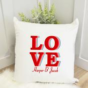 Personalised Valentines Cushion-LOVE image